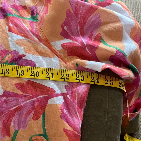 Chico’s Floral Print Blouse 3/4 length sleeves button down 2.5 US XL‎ - Picture 6 of 10